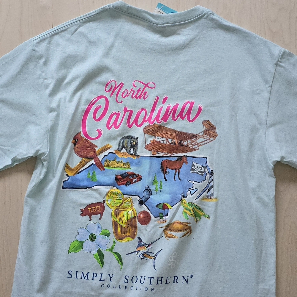 Simply Southern North Carolina Baby Blue T-Shirt